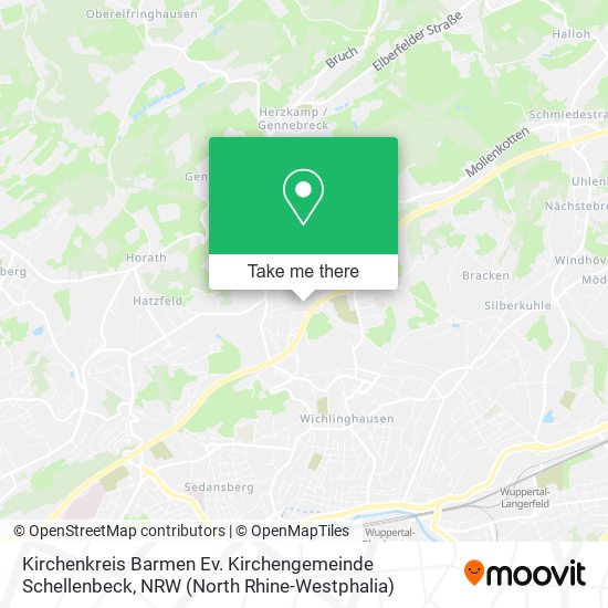 Kirchenkreis Barmen Ev. Kirchengemeinde Schellenbeck map