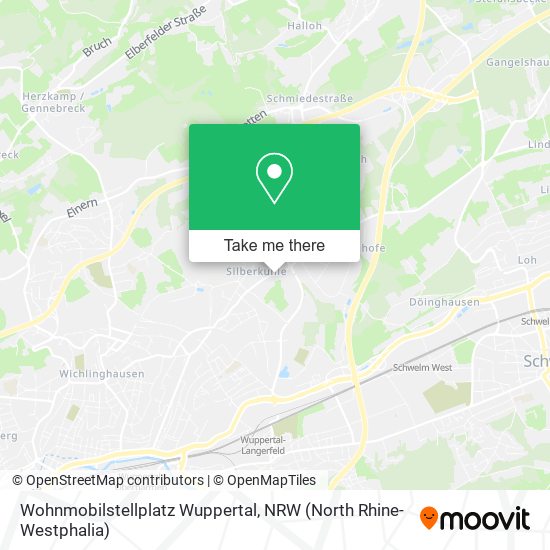 Карта Wohnmobilstellplatz Wuppertal