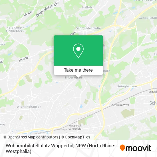 Карта Wohnmobilstellplatz Wuppertal