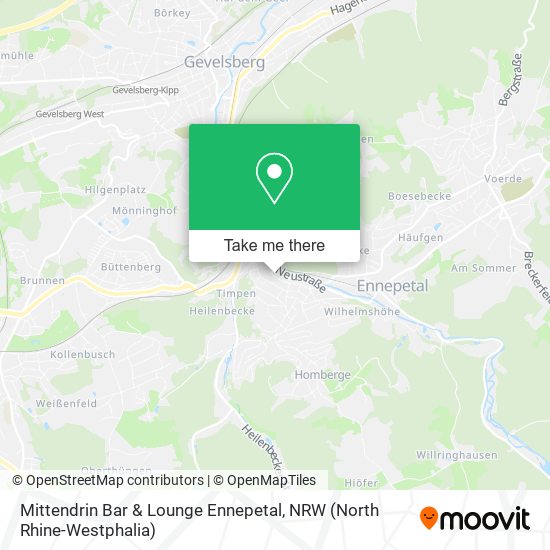 Mittendrin Bar & Lounge Ennepetal map