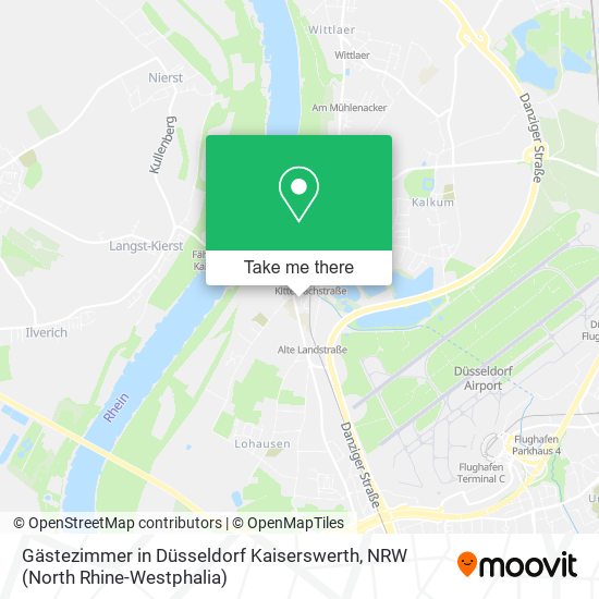 Gästezimmer in Düsseldorf Kaiserswerth map