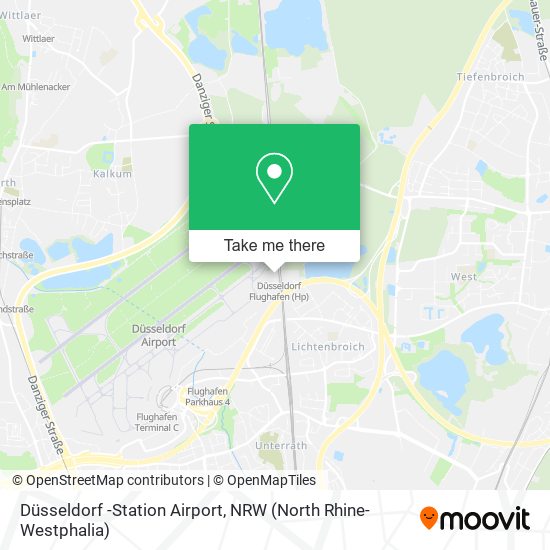 Düsseldorf -Station Airport map