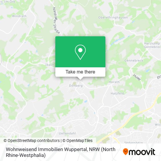 Карта Wohnweisend Immobilien Wuppertal