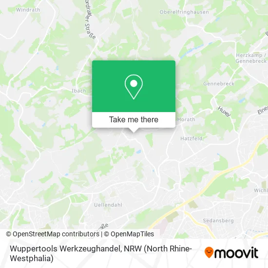 Карта Wuppertools Werkzeughandel