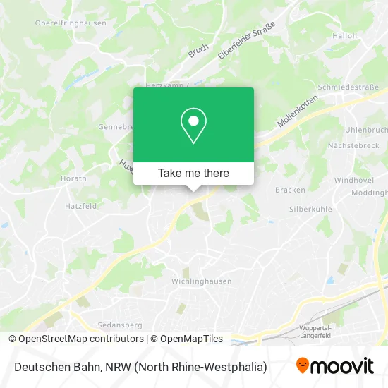 Карта Deutschen Bahn