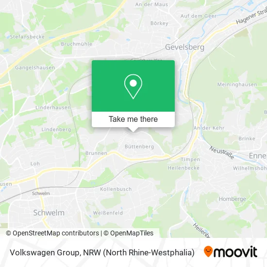 Карта Volkswagen Group