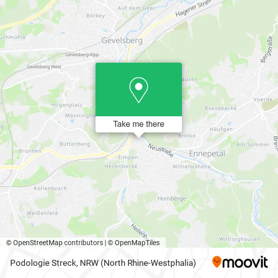 Podologie Streck map