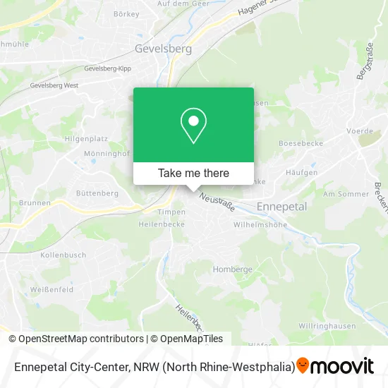 Карта Ennepetal City-Center