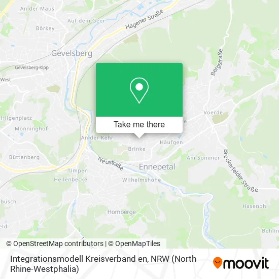Карта Integrationsmodell Kreisverband en