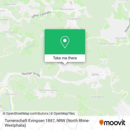 Turnerschaft Evingsen 1887 map