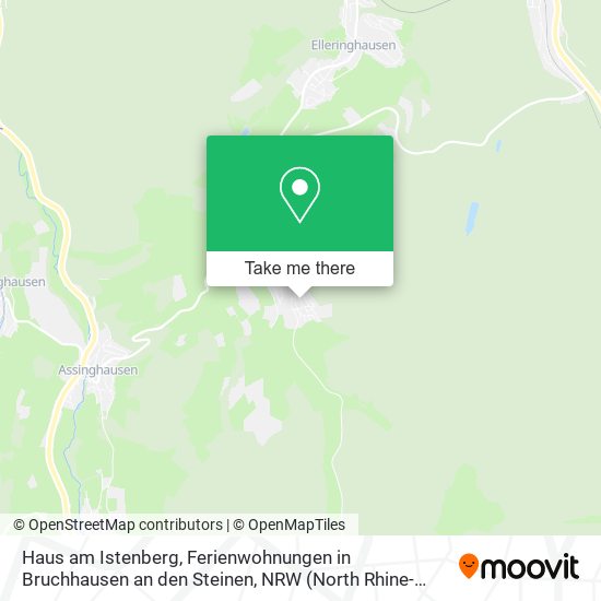 Haus am Istenberg, Ferienwohnungen in Bruchhausen an den Steinen map