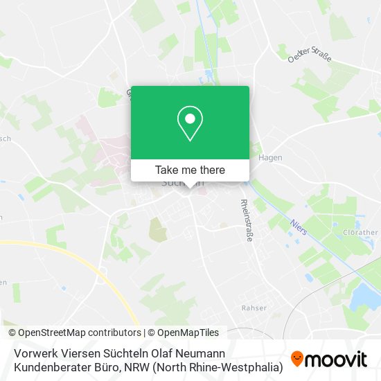 Карта Vorwerk Viersen Süchteln Olaf Neumann Kundenberater Büro
