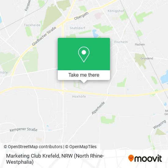 Marketing Club Krefeld map