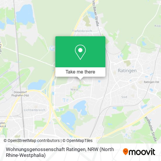 Wohnungsgenossenschaft Ratingen map