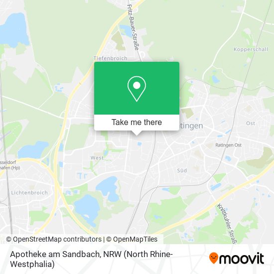 Apotheke am Sandbach map