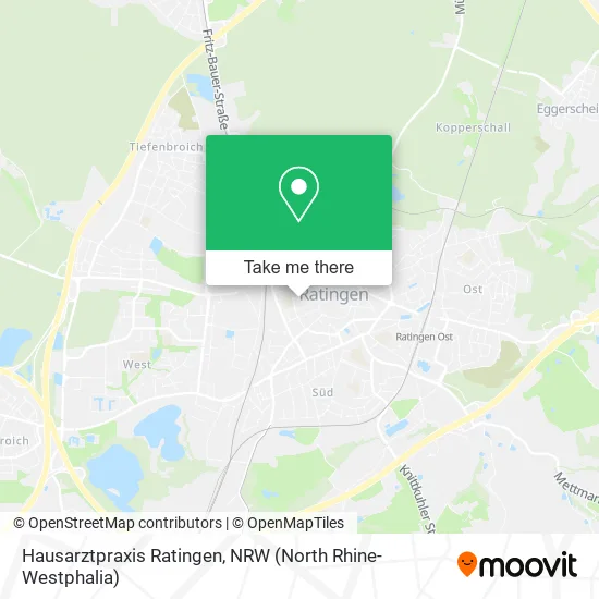 Карта Hausarztpraxis Ratingen
