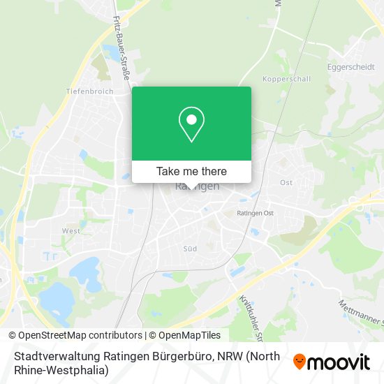 Stadtverwaltung Ratingen Bürgerbüro map