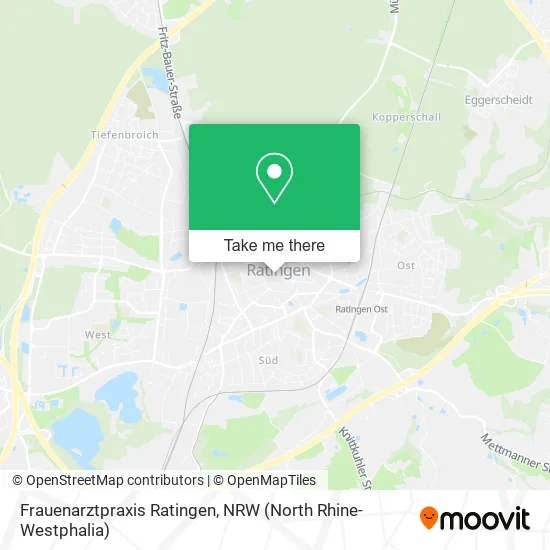 Карта Frauenarztpraxis Ratingen