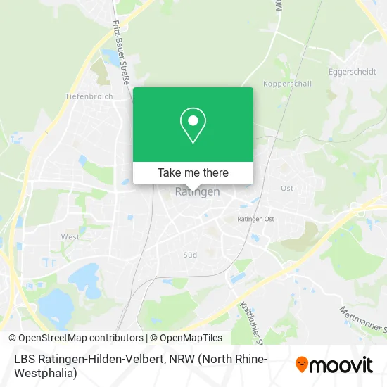 LBS Ratingen-Hilden-Velbert map
