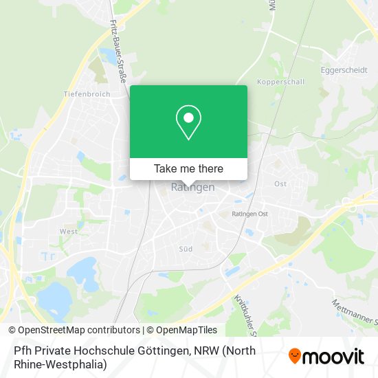 Pfh Private Hochschule Göttingen map