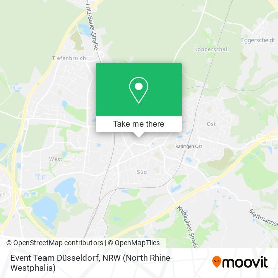 Event Team Düsseldorf map