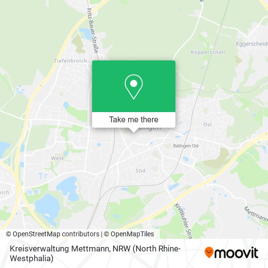Kreisverwaltung Mettmann map