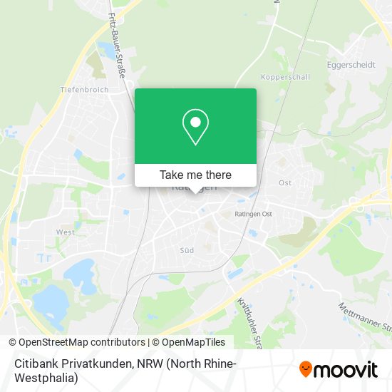 Citibank Privatkunden map