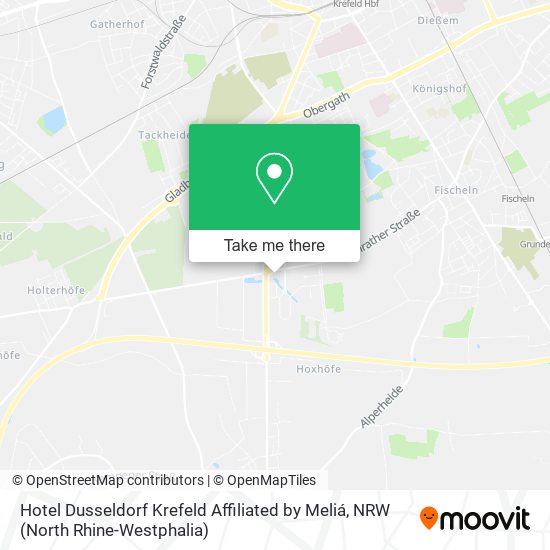 Hotel Dusseldorf Krefeld Affiliated by Meliá map