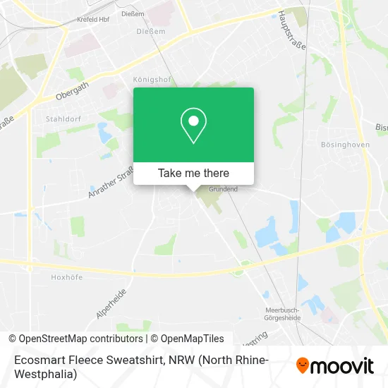 Ecosmart Fleece Sweatshirt map