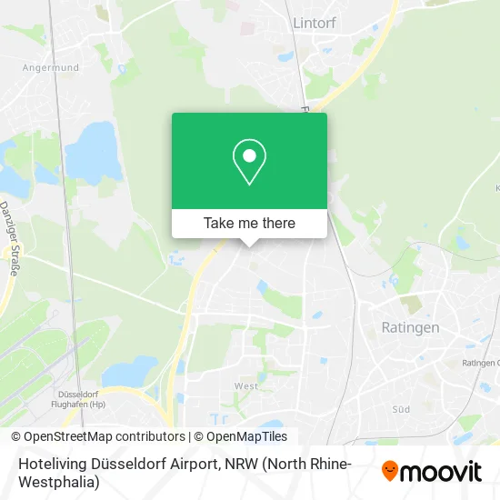 Карта Hoteliving Düsseldorf Airport