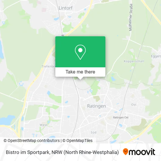 Карта Bistro im Sportpark