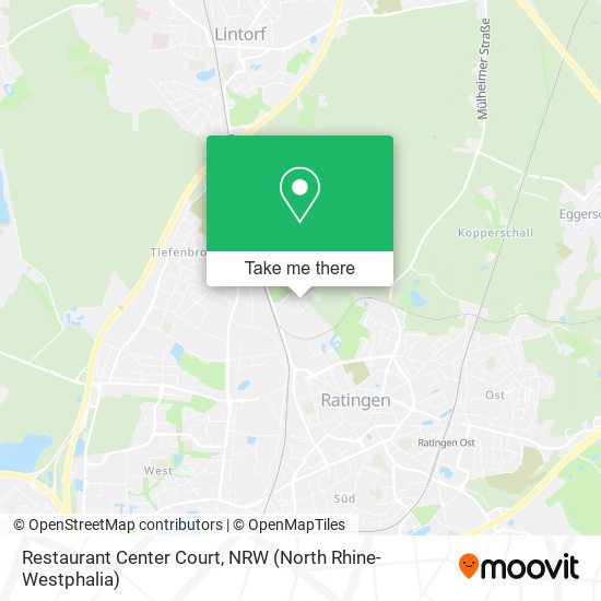 Restaurant Center Court map