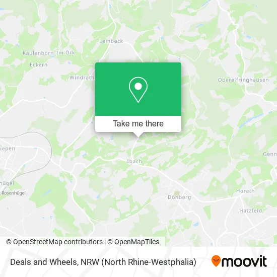 Карта Deals and Wheels