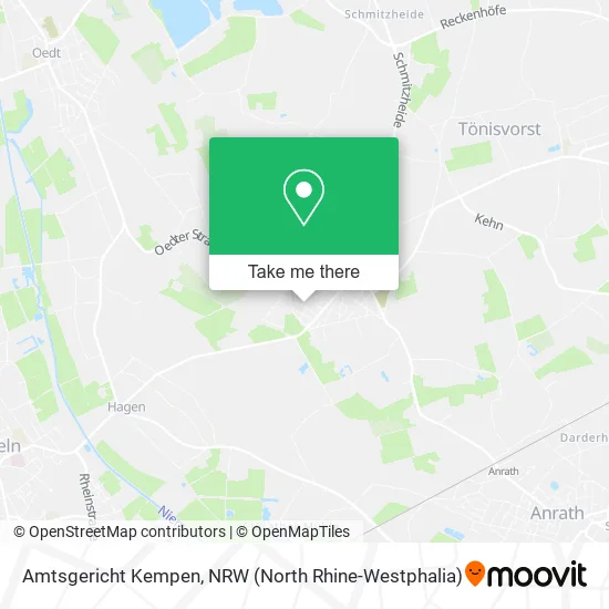 Карта Amtsgericht Kempen