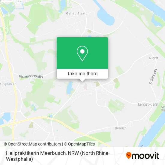 Карта Heilpraktikerin Meerbusch