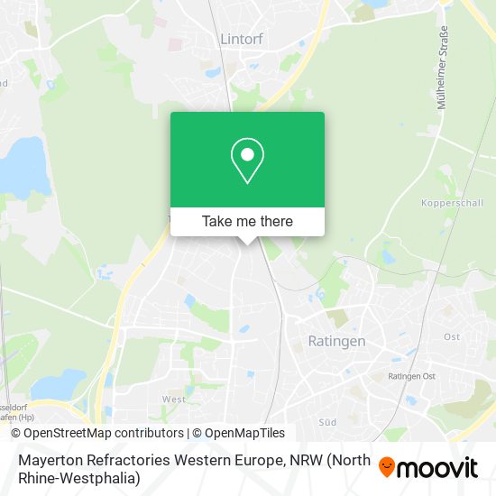 Карта Mayerton Refractories Western Europe