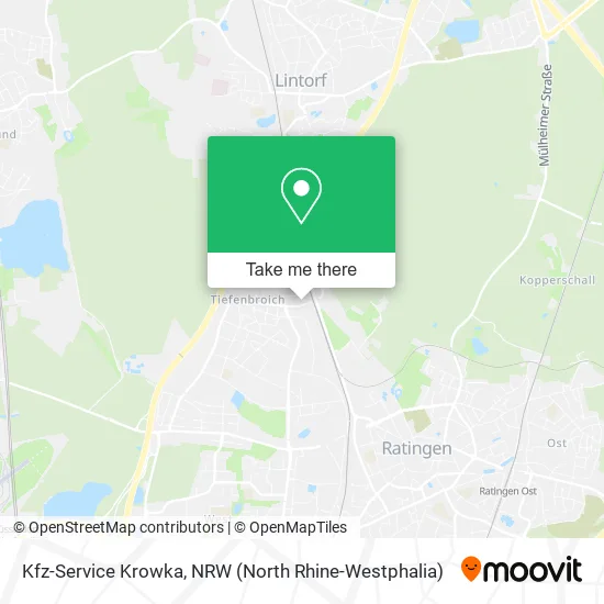 Карта Kfz-Service Krowka