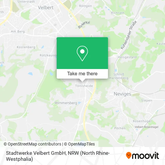 Stadtwerke Velbert GmbH map