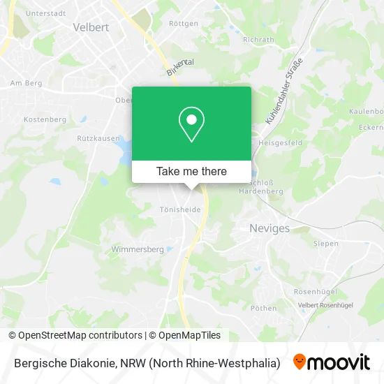 Карта Bergische Diakonie