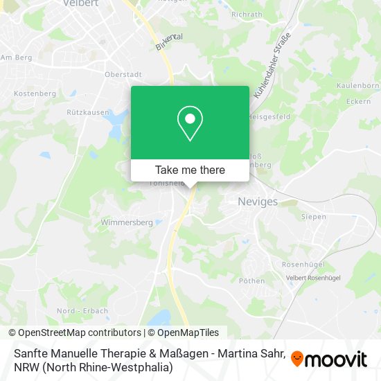 Sanfte Manuelle Therapie & Maßagen - Martina Sahr map