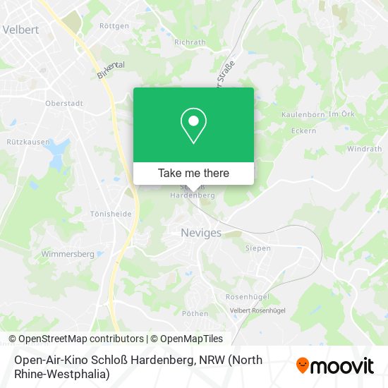 Open-Air-Kino Schloß Hardenberg map