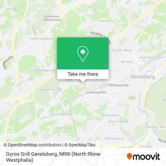 Карта Gyros Grill Gevelsberg