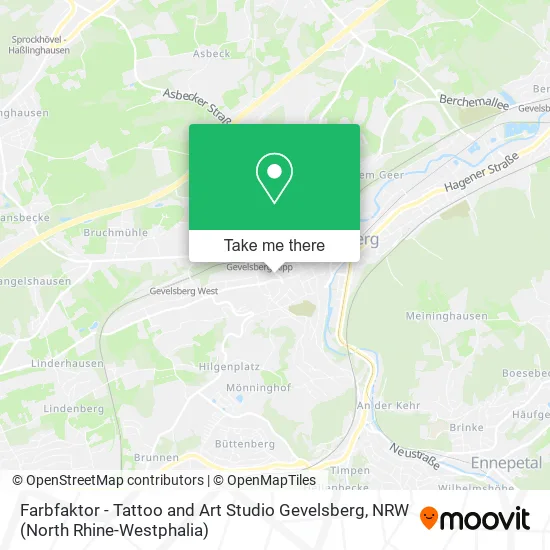 Карта Farbfaktor - Tattoo and Art Studio Gevelsberg