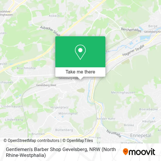 Gentlemen's Barber Shop Gevelsberg map