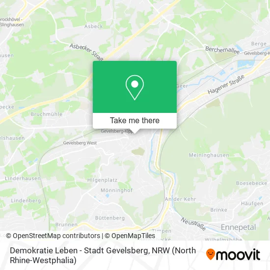 Карта Demokratie Leben - Stadt Gevelsberg