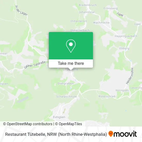 Restaurant Tütebelle map