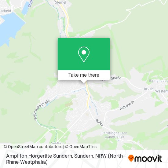 Amplifon Hörgeräte Sundern, Sundern map