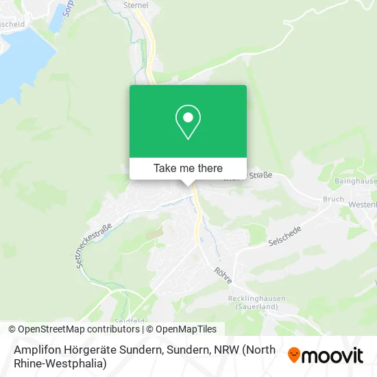 Карта Amplifon Hörgeräte Sundern, Sundern