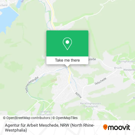 Карта Agentur für Arbeit Meschede