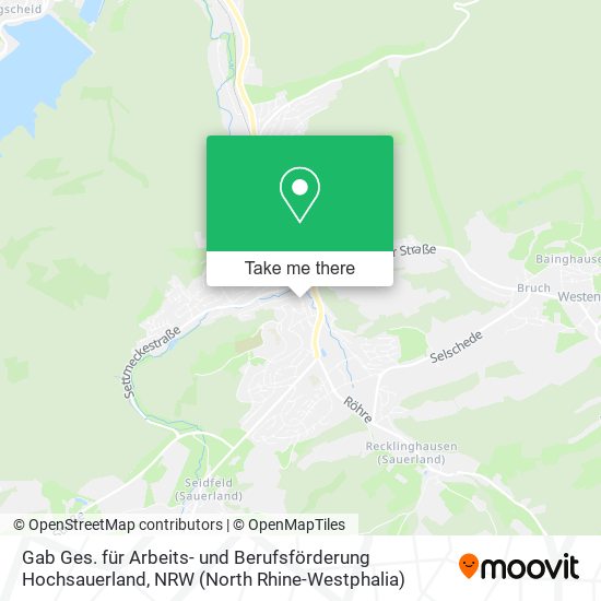 Gab Ges. für Arbeits- und Berufsförderung Hochsauerland map